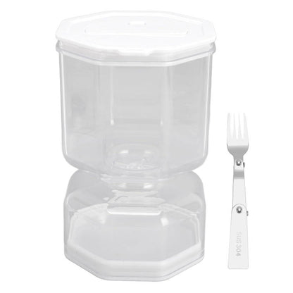 Olive & Pickle Plastic Jar Strainer with Spoon