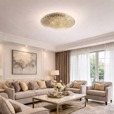 Nino Germany Lights Mosaic Glass Ceiling Lamp - in Silver or Gold