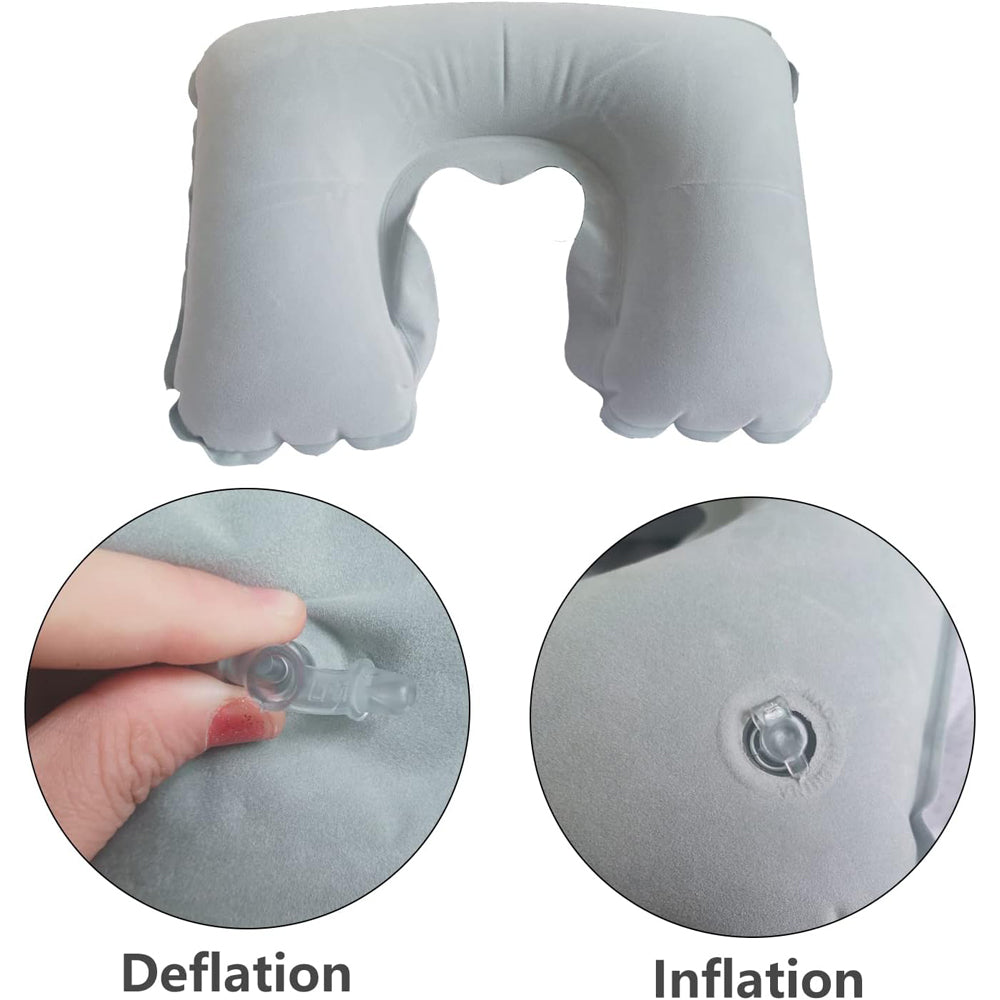 PMF U-Shaped Inflatable Travel Neck Pillow