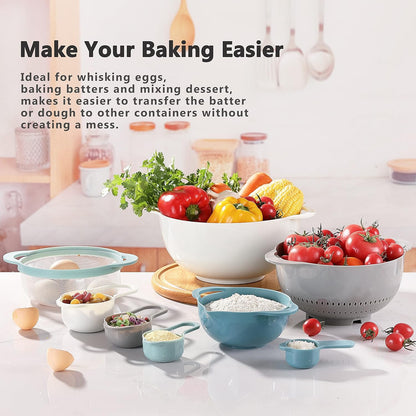 Danny Home 10-Pieces Nesting Measuring & Mixing Bowls