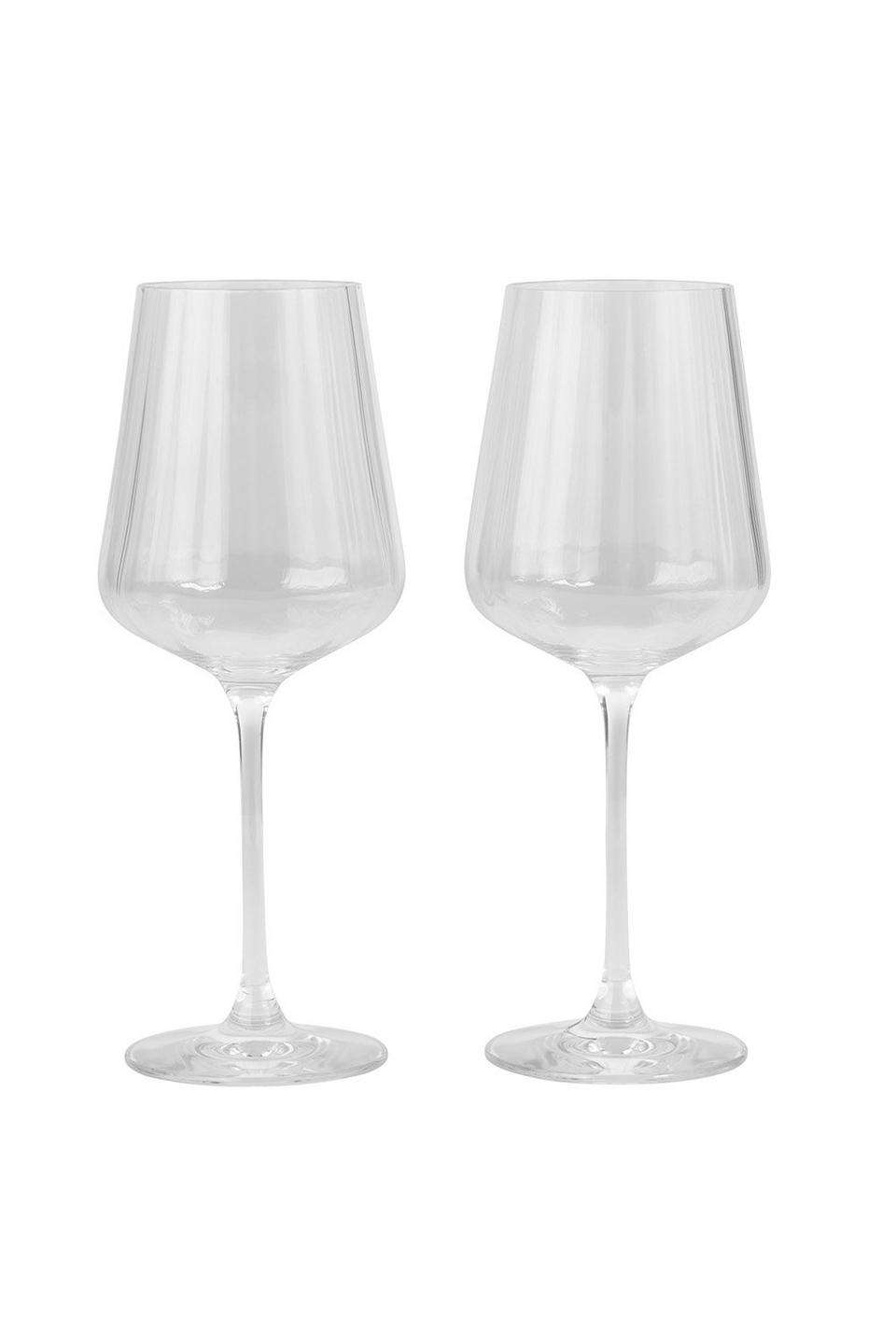 Livellara Milano - Set of 2 White Wine Crystal Glasses