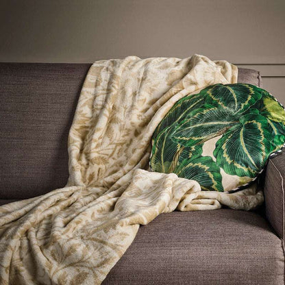 Plaid Arabesque Taupe – 130×160 cm by Christian Lacroix