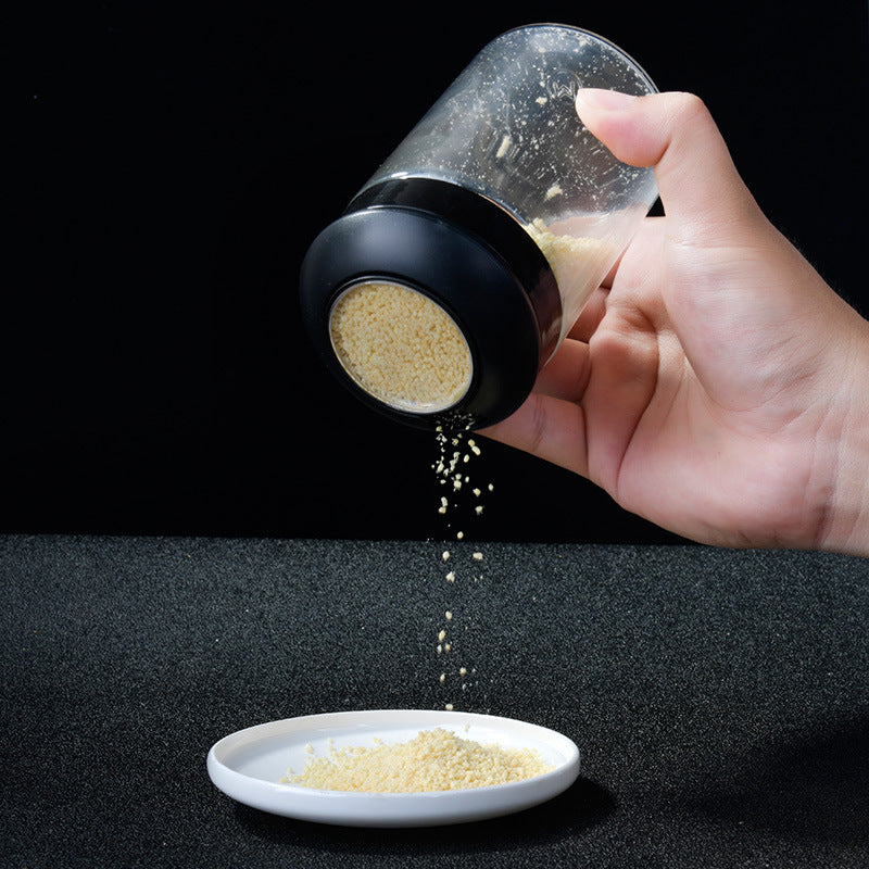 Multifunctional Glass With Stainless Steel Salt, Spice Jar