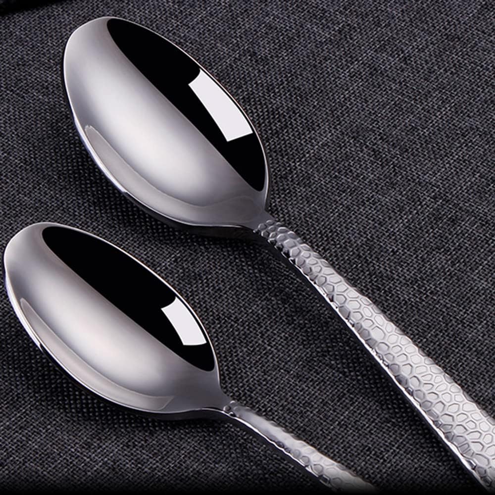 Danny Home 6-Pieces Dinner Stainless Steel Table Spoons Silverware Flatware