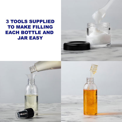 Danny Go 9 Piece Travel Bottle Set with Clear Airport Bag DT041