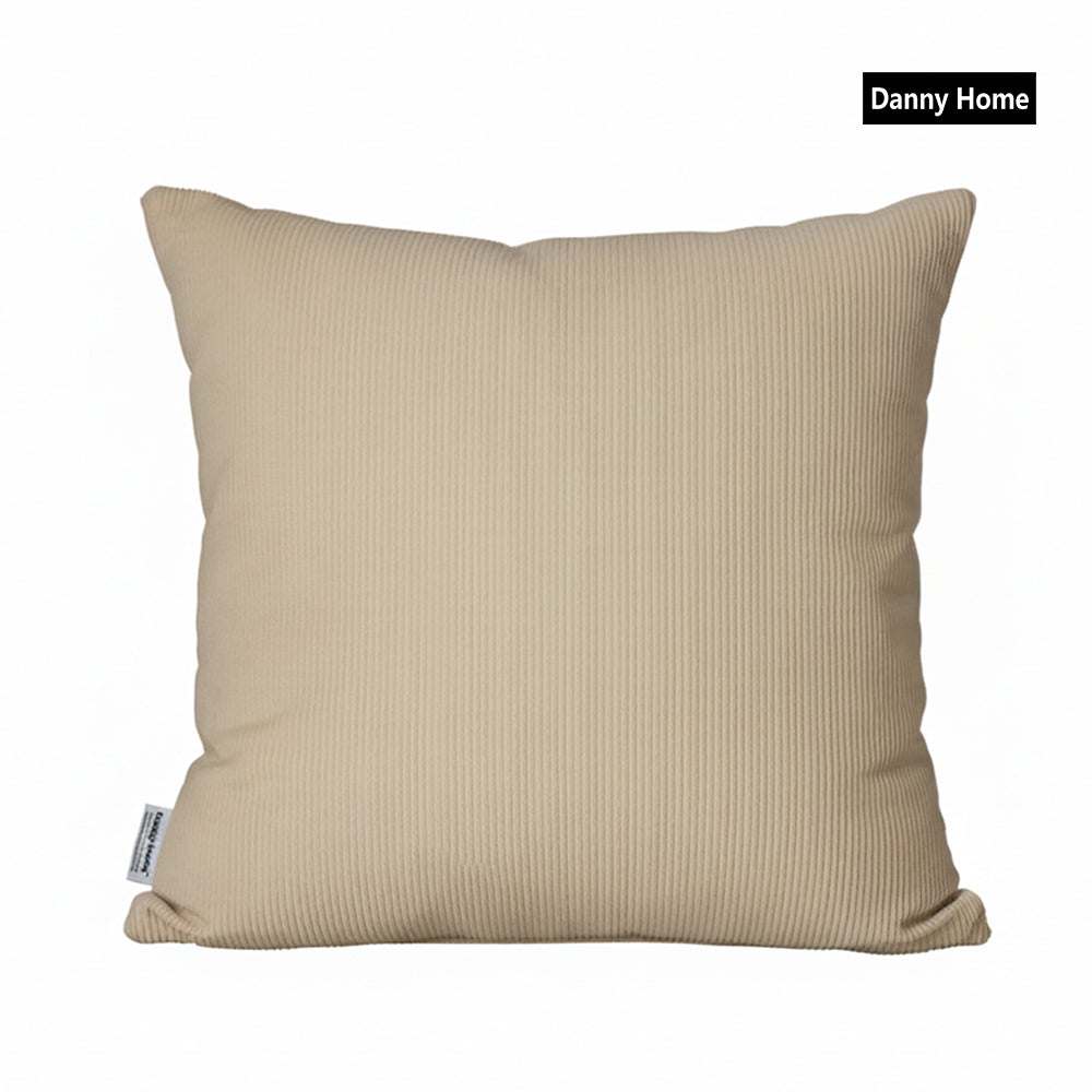Danny Home Cotton Corduroy Cushion – Beige 50x50cm