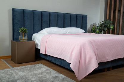 Pink  Checker Pattern Pique Double
