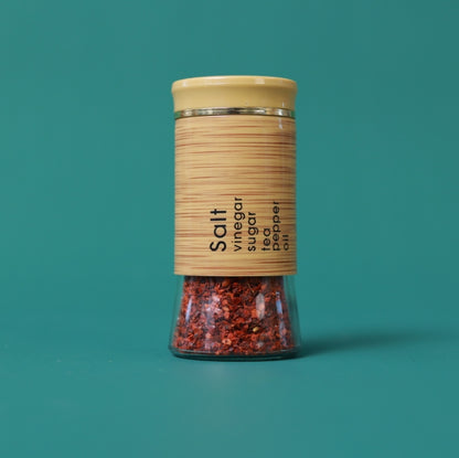 Bamboo Spice Rack Set with 8 Glass Jars Plastic Lid – 400/100ml #CB-TWJ34