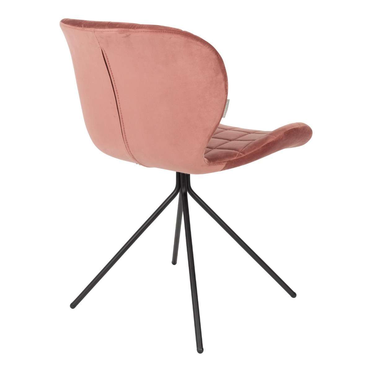 OMG Dining Chair with Black Metal Legs – Modern Upholstered Accent Chair for Dining Room & Office