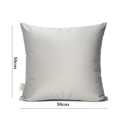 Danny Home Velvet Fabric Cushion – Light Grey 50x50cm
