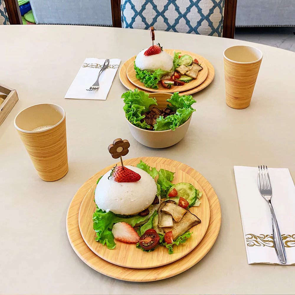 Cup Wooden Melamine Dinnerware