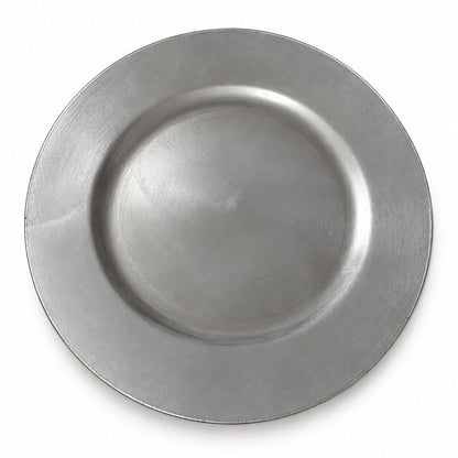 Lavender Boudoire Decorative Christmas Charger Plate – 33 cm – Silver, Lavender Grey & Blue Grey