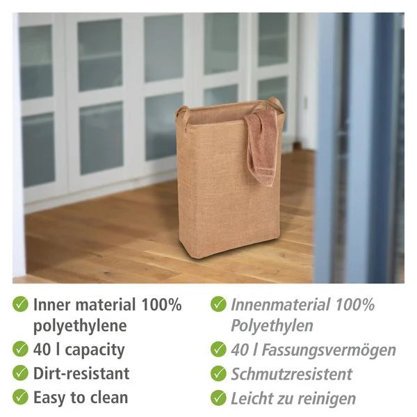 Wenko Square Juna Laundry Jute Basket