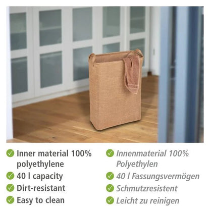 Wenko Square Juna Laundry Jute Basket