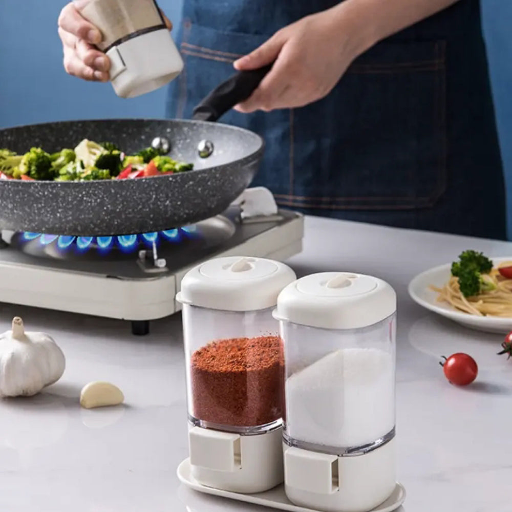 Double Seasoning Jars Set Measuring