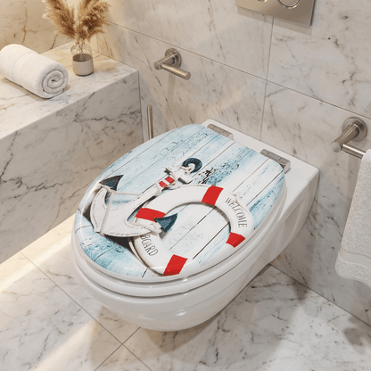 Wenko Maritime Design Soft Close Duroplast WC Seat