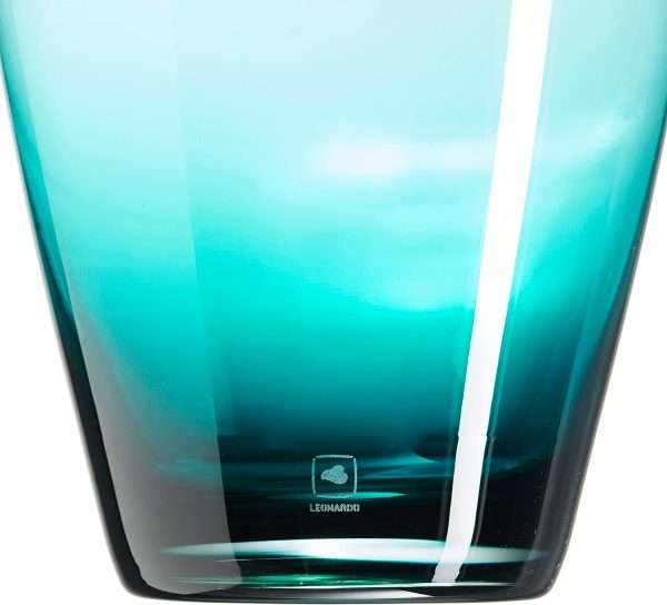 Leonardo Papageno Turquoise Glass Vase – Award-Winning Handmade Design
