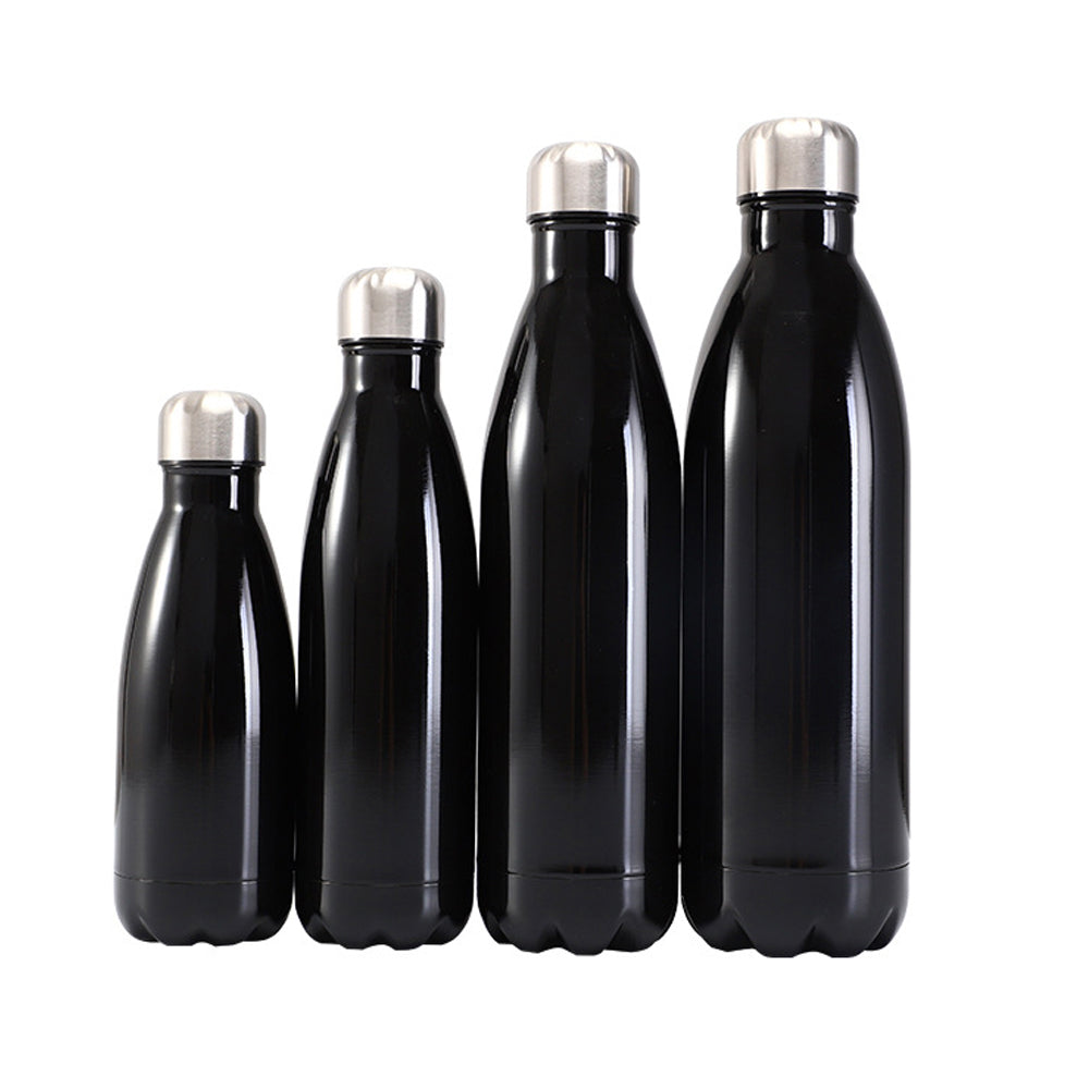 Stainless Steel Double Wall Vacuum Insulated Flask Water Bottle – Black