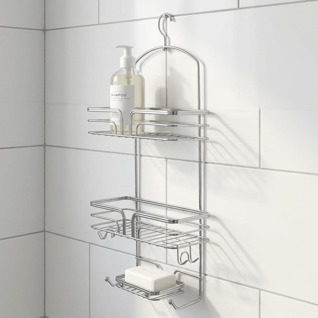 Miomare 2-Tier Stainless Steel Hanging Bathroom Rack