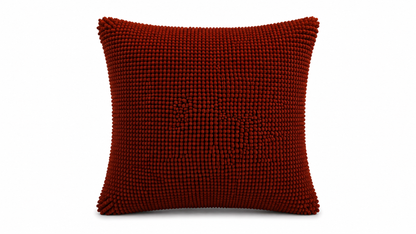 Tiseco Home Studio Cushion - Chenille Tufted Fabric - Red