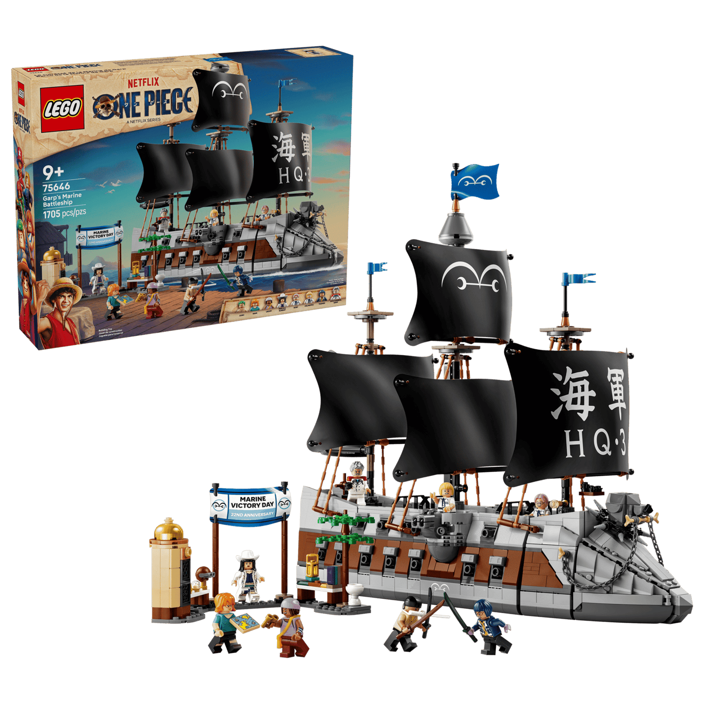 LEGO One Piece - Garp's Marine Battleship - 75646