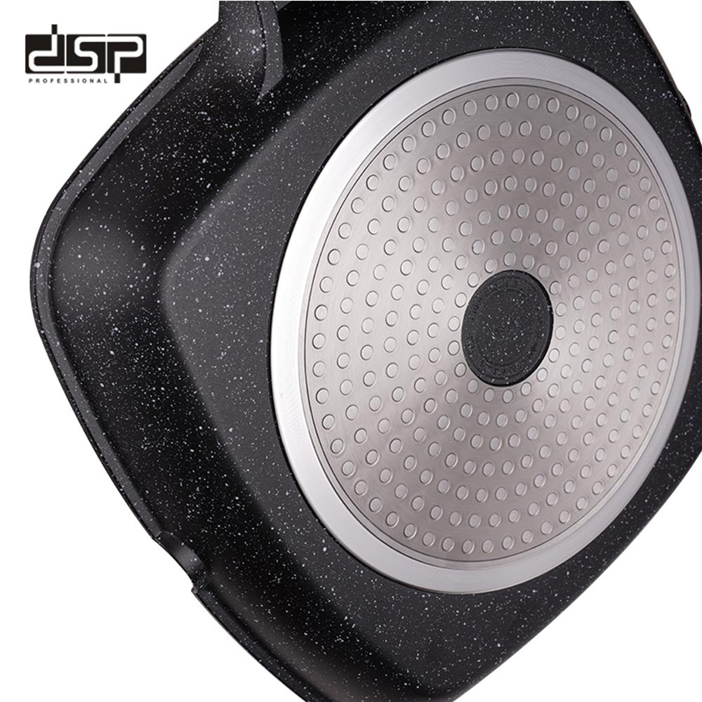 DSP 24CM TOUGHENED NON-STICK GRILLPAN CA006-D24-BLACK