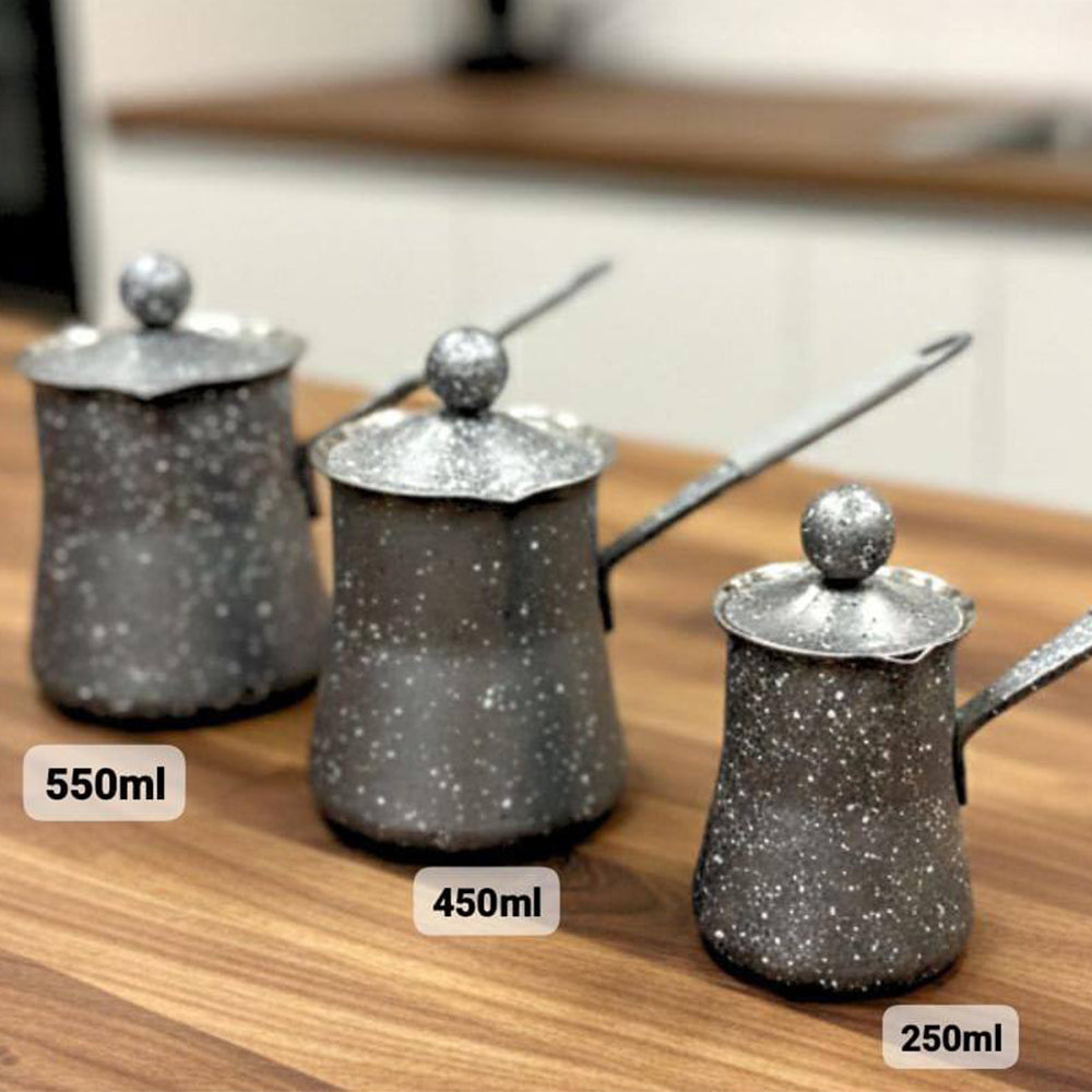 Phoenix 3-Pcs Granite-Coated Coffee Pots – Grey