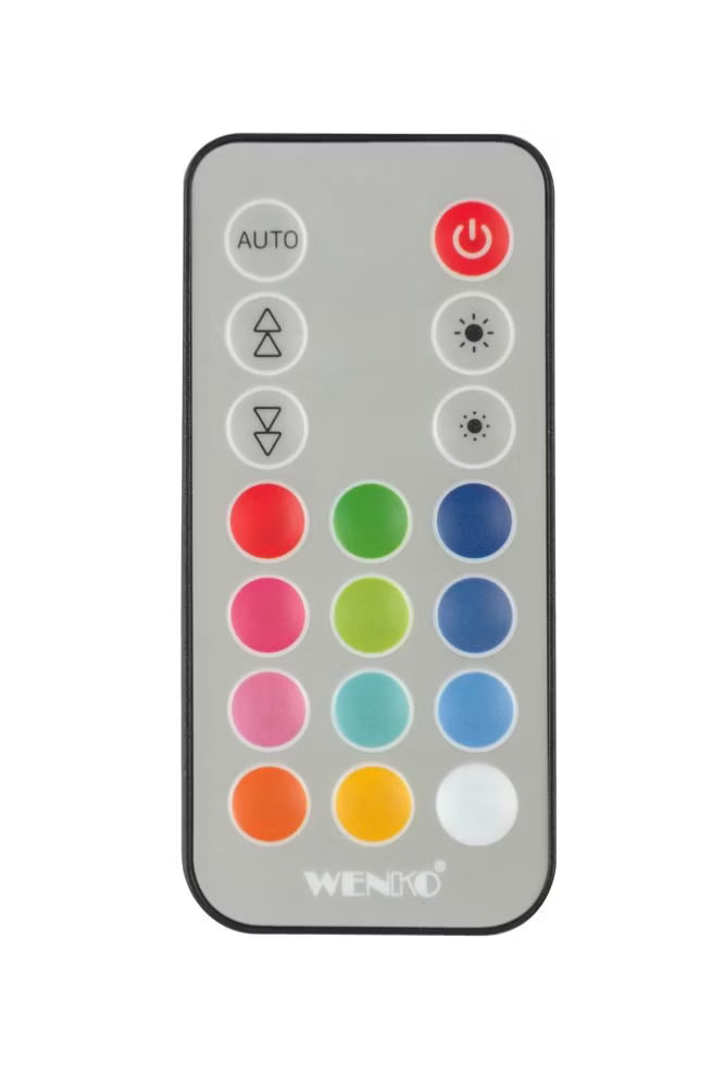 Wenko LED Shower Rail – Award-Winning RGB & Warm White Illuminated Rod with Remote