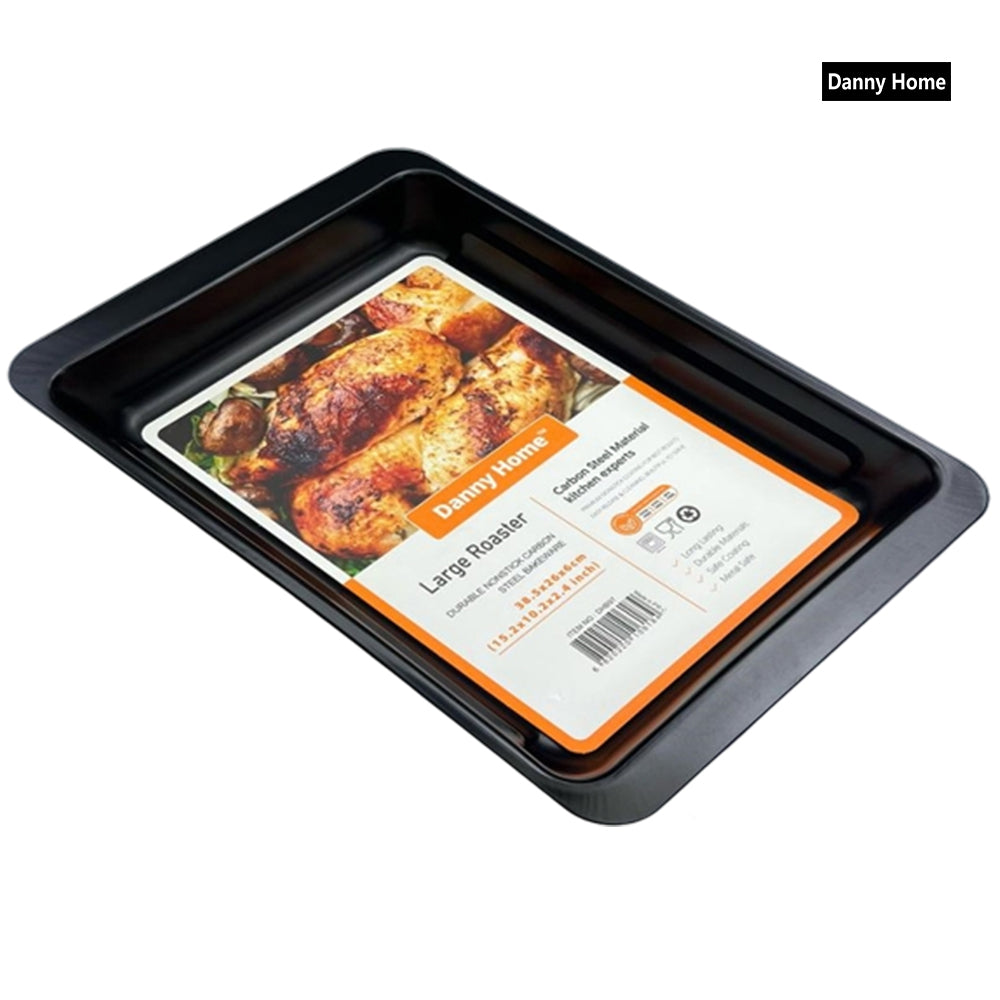 Danny Home Carbon Steel Roaster Pan 38.5cm