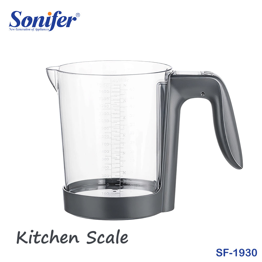 Sonifer SF-1930 Digital Kitchen Scale – 5KG 2-in-1 Measuring Cup &amp; Food Scale