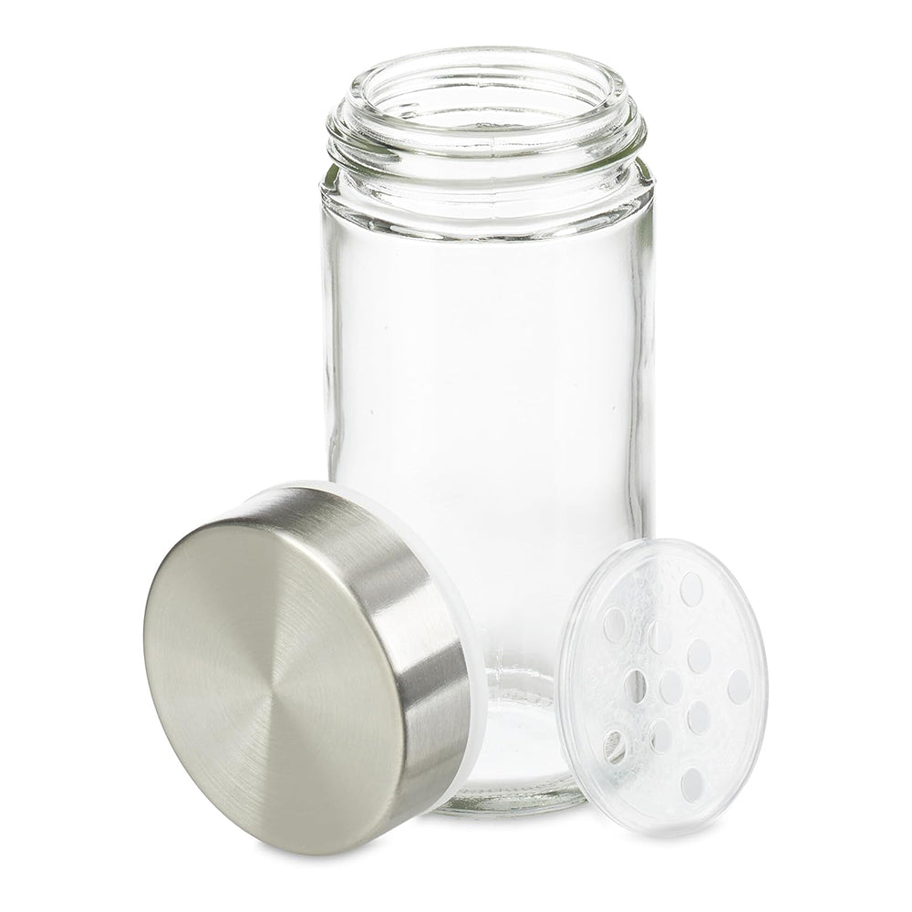 16-Glass Seasoning Jar with Rotatable Base Holder Set