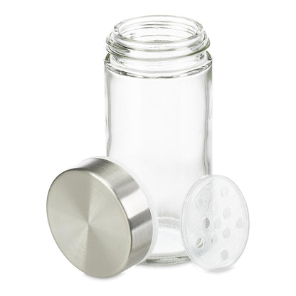 16-Glass Seasoning Jar with Rotatable Base Holder Set