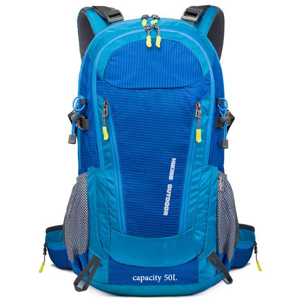 50L Waterproof Outdoor Camping Hiking Backpack With Survival Whistle #7015