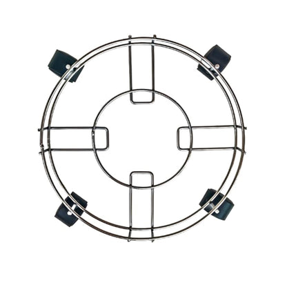Stainless Steel Gas Cylinder Trolley with 4-Wheels 34x4cm