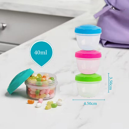 3-Pieces Dressing Food Storage Containers 40mL