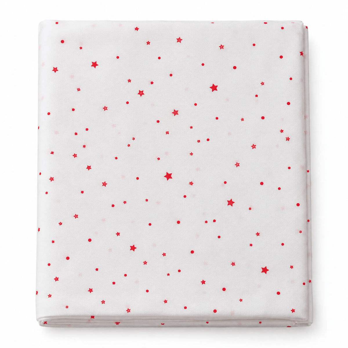 Cucina & Tavola Christmas Tablecloth White with Red Stars – 140 × 220 cm
