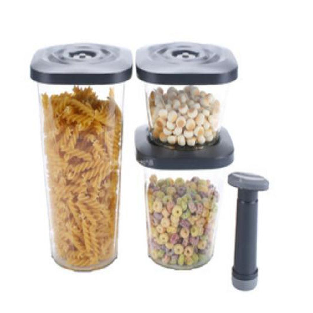 3 PCS Food Storage Container with Vacuum Sealed Set
