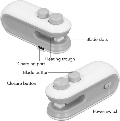 2-in-1 USB-C Rechargeable Mini Bag Sealer