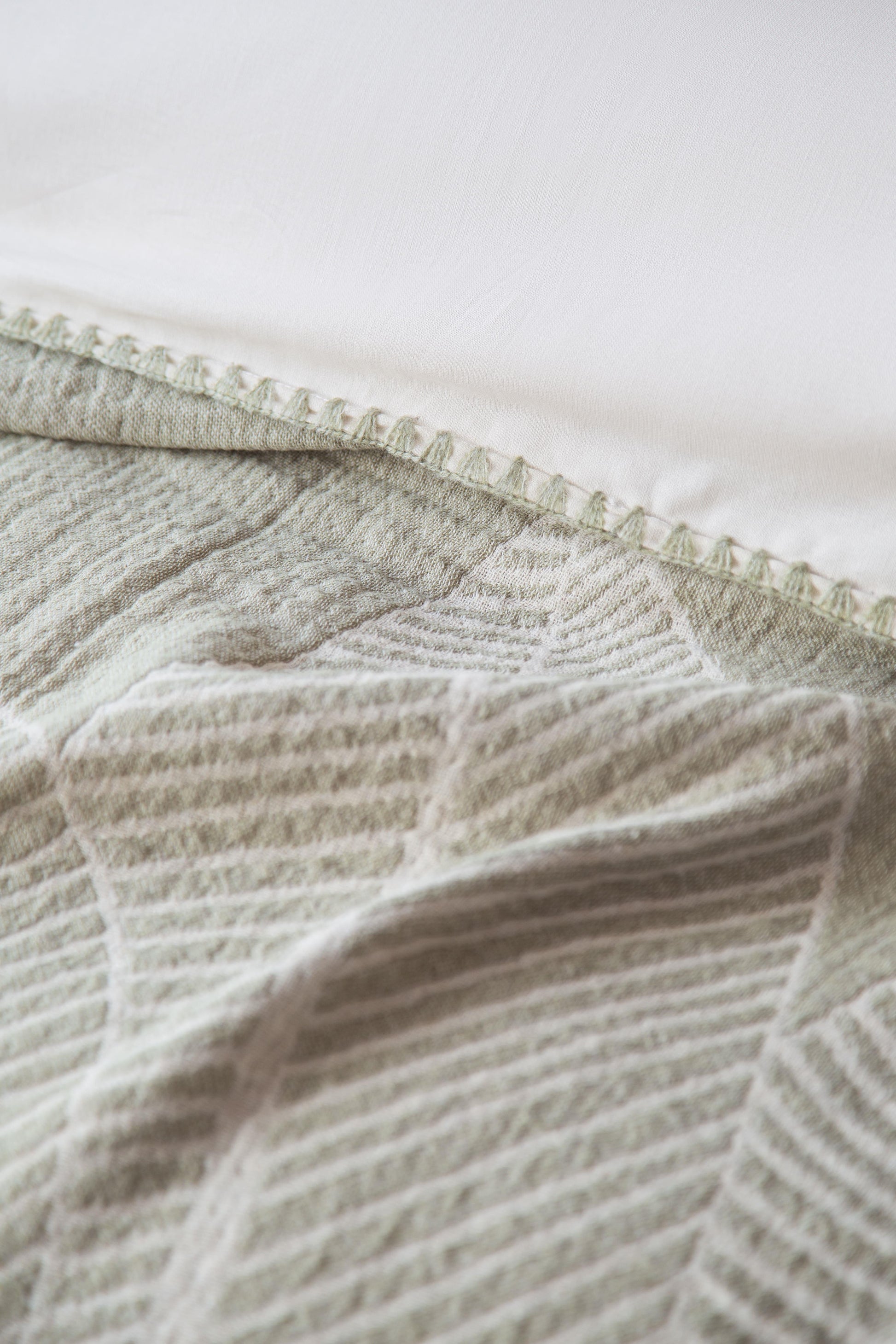 DOUBLE MUSLIN BEDSCAPE DUVET COVER SET JUNE ISLAND - PIQUE SET
