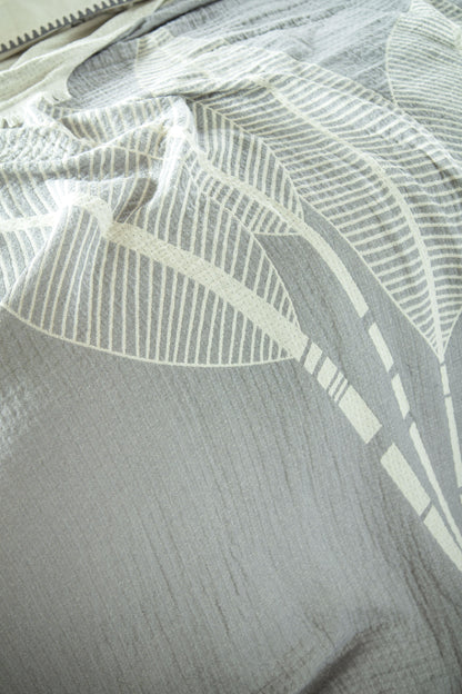 DOUBLE MUSLIN BEDSCAPE DUVET COVER SET JUNE GREY - PIQUE SET
