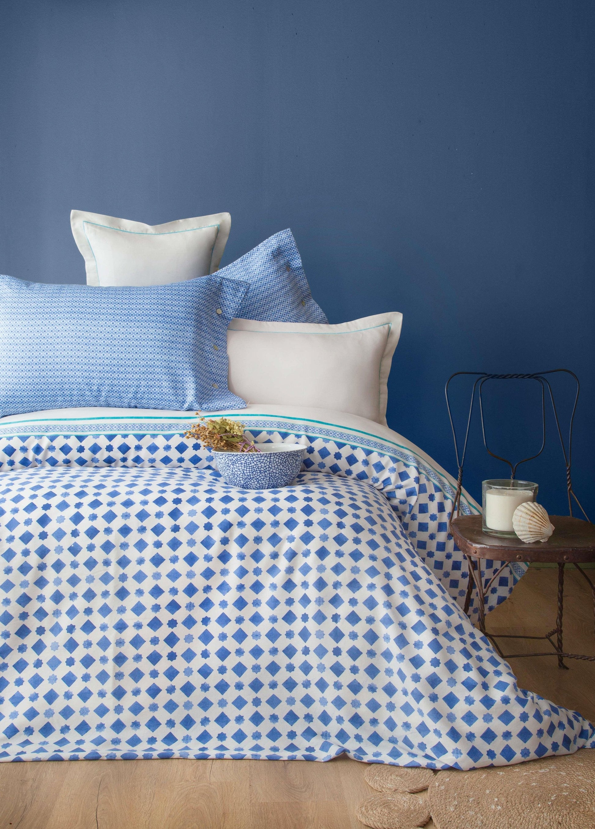 DOUBLE TENCEL DUVET COVER SET TERRA NAVY