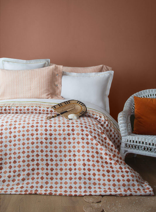 DOUBLE TENCEL DUVET COVER SET TERRA TERRACOTA