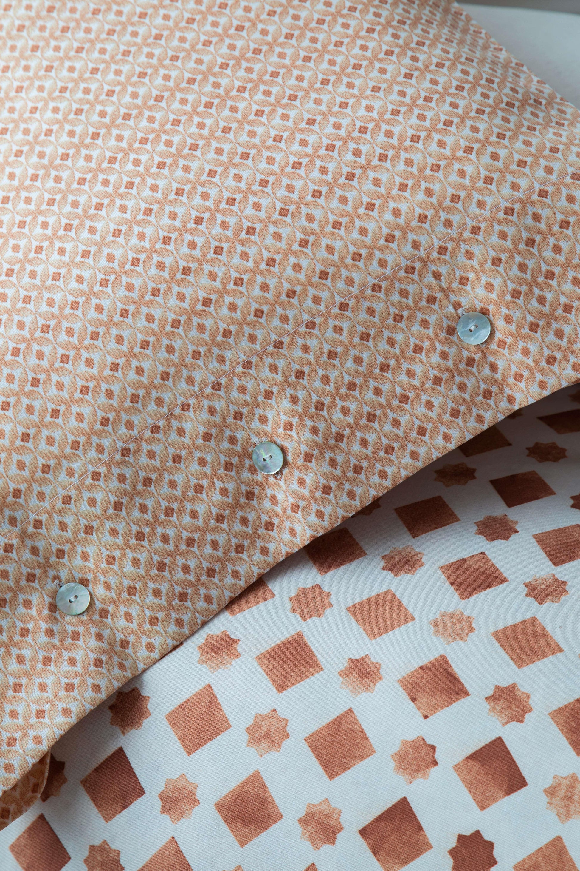 KING TENCEL DUVET COVER SET TERRA TERRACOTA
