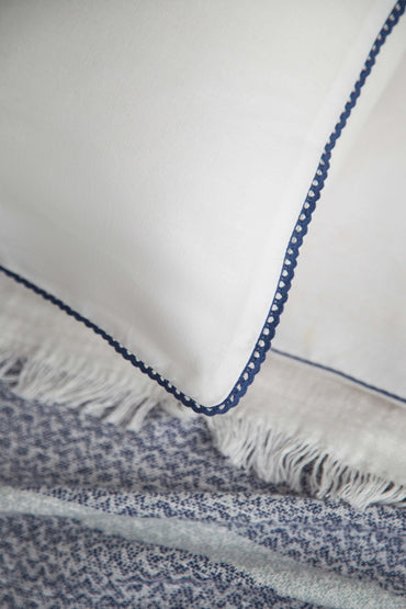 8 pcs DOUBLE SIZE BEDSCOVER SET CALI NAVY