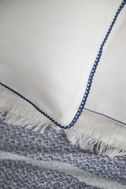 8 pcs DOUBLE SIZE BEDSCOVER SET CALI NAVY