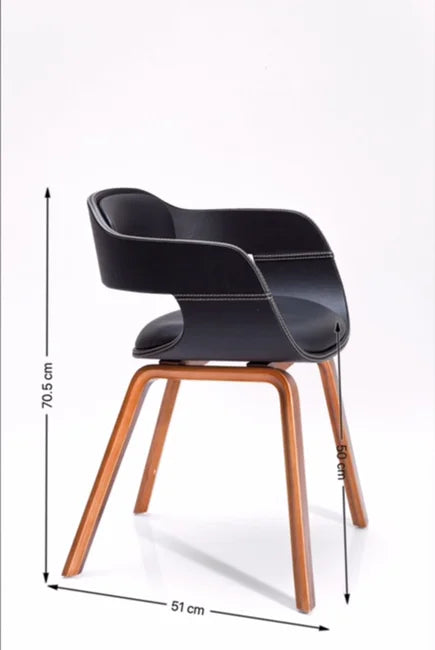 Costa Walnut Armchair by KARE Design
