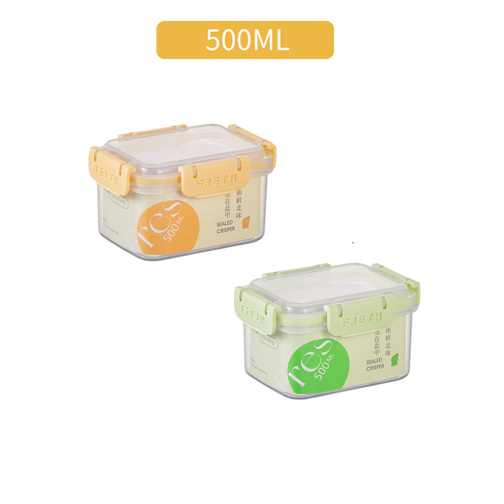 Microwave plastic Food Storage With Smart Lock Lids 500ml