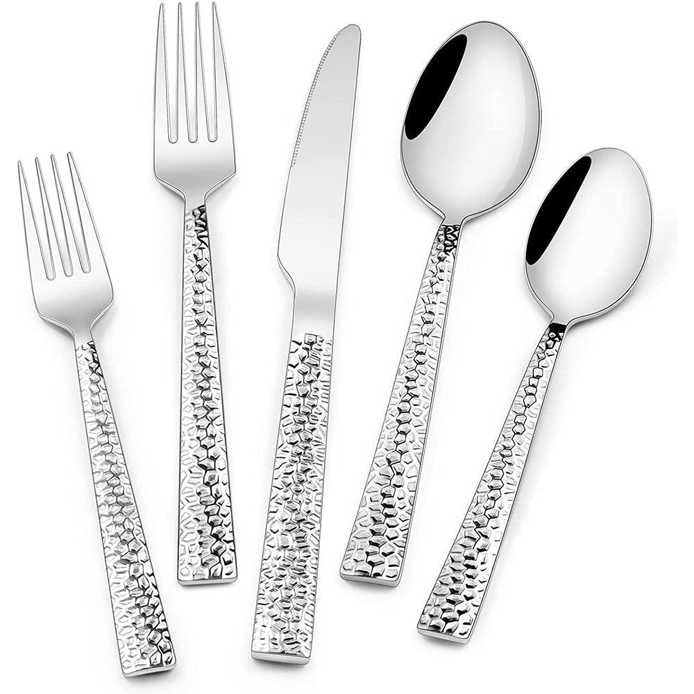 Danny Home 6-Pieces Stainless Steel Dessert Fork Silverware Flatware