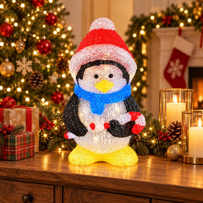 Outdoor LED Penguin Christmas Decoration – 29 cm