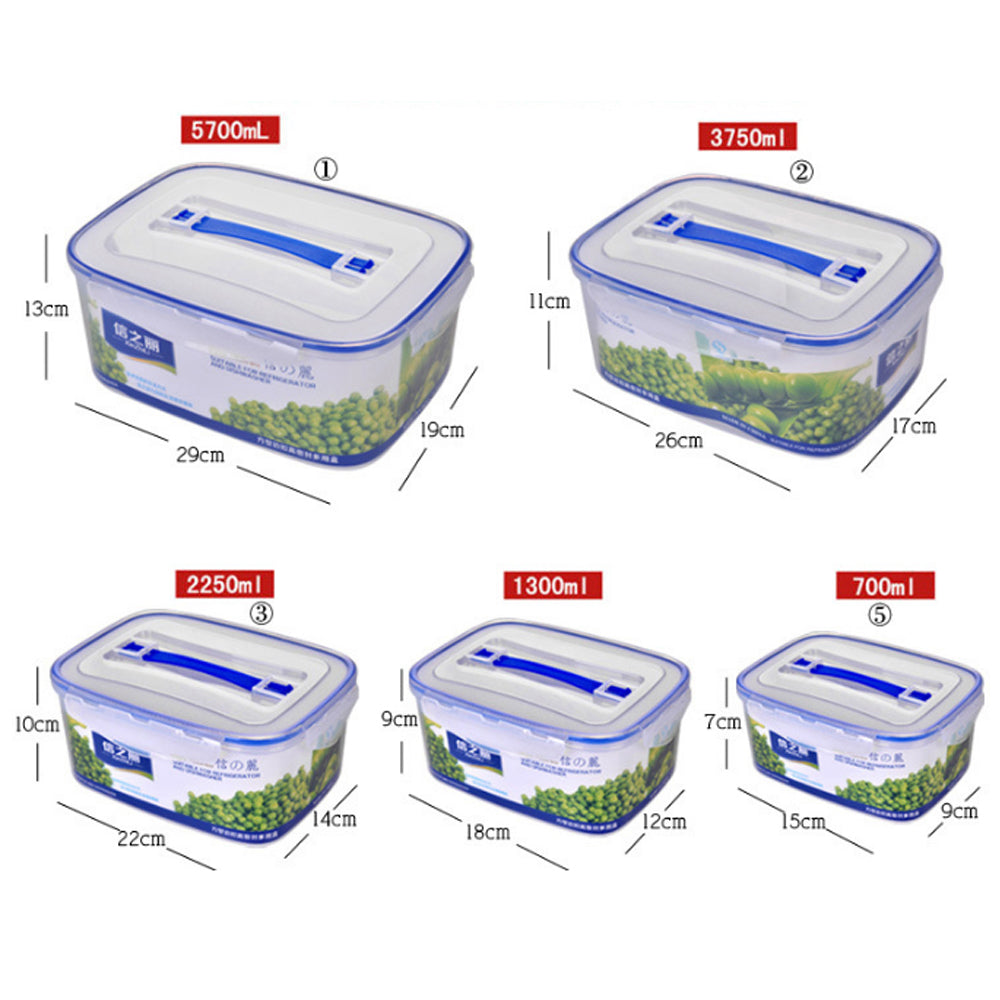 Set of 5 Air Tight Food Storage Containers